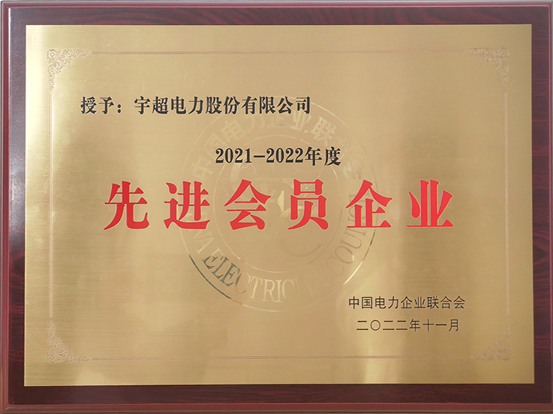中国电力企业联合会先进会员单位
